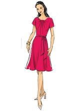 B6704 Misses' Dress & Sash (Size: 14-16-18-20-22)