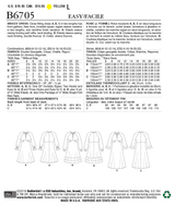 B6705 Misses' Dress (Size: 14-16-18-20-22)