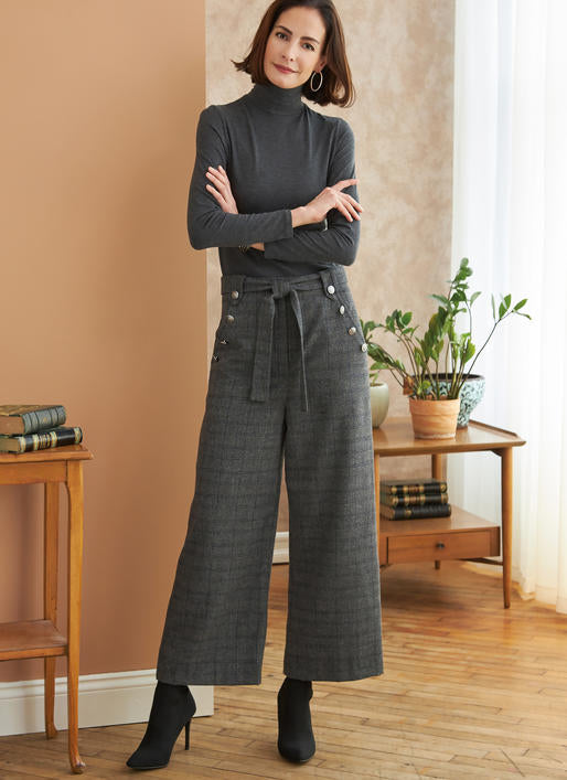 B6715 Pantalon, attache et ceinture pour Jeune Femme / Petite Jeune Femme  (Size: 14-16-18-20-22)