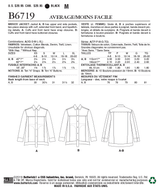 B6719 Misses' Jacket (Size: XS-S-M-L-XL)