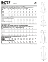 B6727 Misses' Dresses (Size: 14-16-18-20-22)