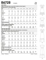 B6728 Misses' Dresses (Size: 6-8-10-12-14)