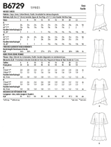 B6729 Misses' Dresses (Size: 14-16-18-20-22)