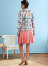 B6738 Misses' Jacket, Dress, Top, Skirt & Pants (Size: 14-16-18-20-22)