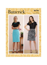 B6746 Misses' Straight Skirts and Belt (Size: 16-18-20-22-24)