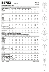 B6753 Misses'/Misses' Petite Button-Down Shirts (Size: 16-18-20-22-24)