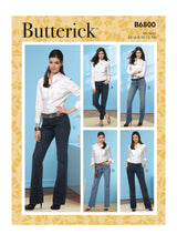 B6800 Misses' Four-Pocket Jeans & Trousers (Size: 16-18-20-22)