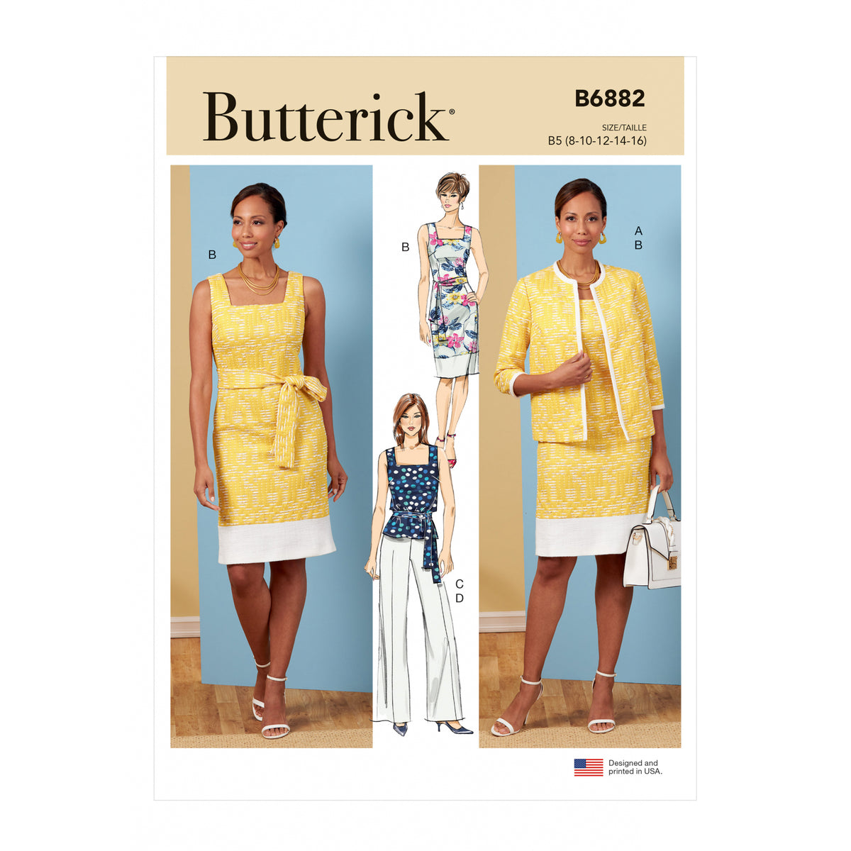 Patron Butterick, robe, combinaison et barboteuse, 6908