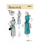 B6889 Misses' Retro 1950s Side-Buttoning Dress (16-18-20-22-24)