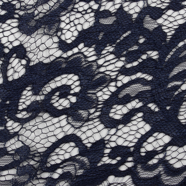 Lace Space Dye Stretch Fabric- Black Q167 BK