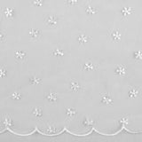CHERIE Embroidered Mesh - Daisy - White