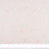 CHERIE Embroidered Mesh - Rose bud - Pink