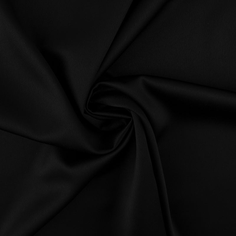 Satin crepe - CHANTILLY - Black