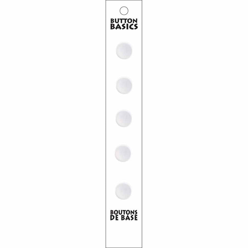 BUTTON BASICS Shank Buttons - 11mm (⅜") - 5 pcs