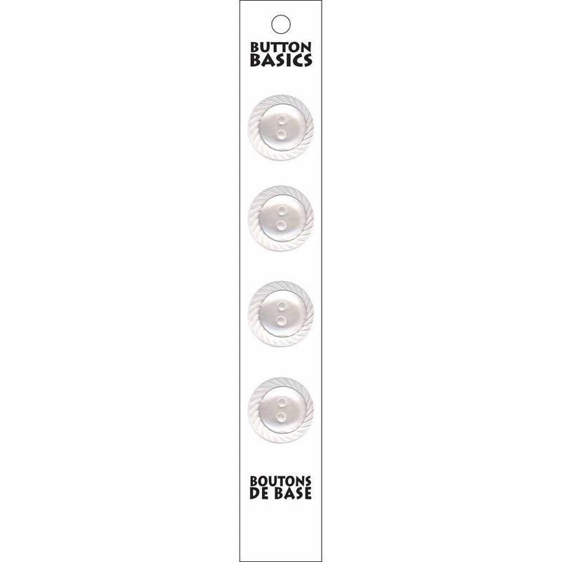 BUTTON BASICS 2 Hole Buttons - 18mm (¾") - 4 pcs