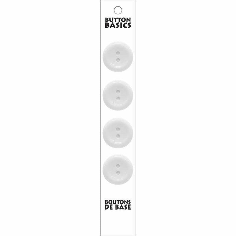 BUTTON BASICS 2 Hole Buttons - 18mm (¾") - 4 pcs