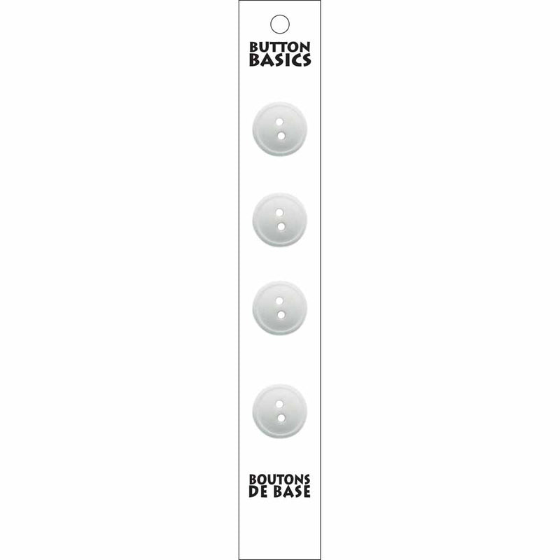 BUTTON BASICS boutons à 2 trous - 14mm (½") 2 trous - 4 mcx