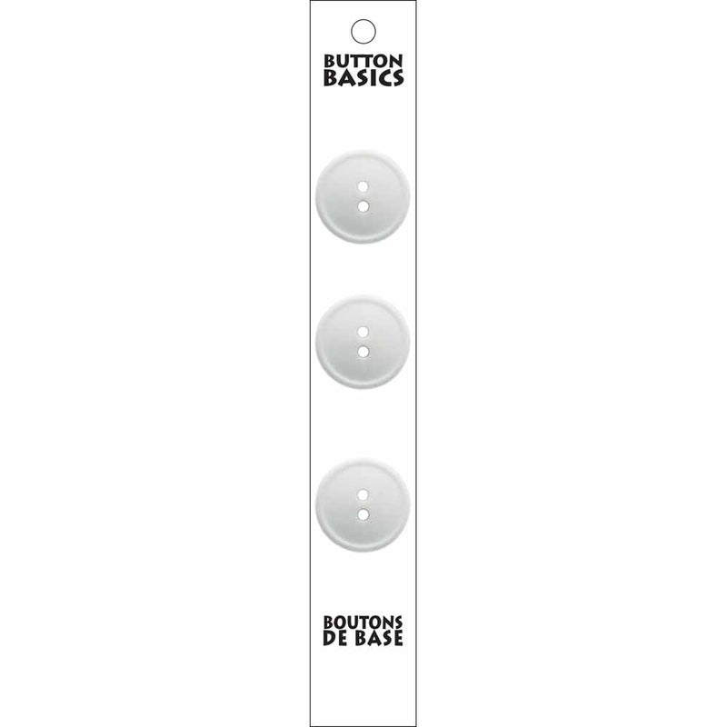 BUTTON BASICS 2 Hole Buttons - 19mm (¾") - 3 pcs