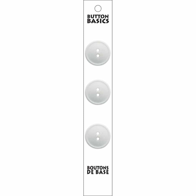 BUTTON BASICS boutons à 2 trous - 19mm (¾") 2 trous - 3 mcx