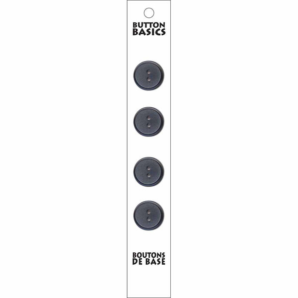 BUTTON BASICS 2 Hole Buttons - 15mm (⅝") - 4 pcs
