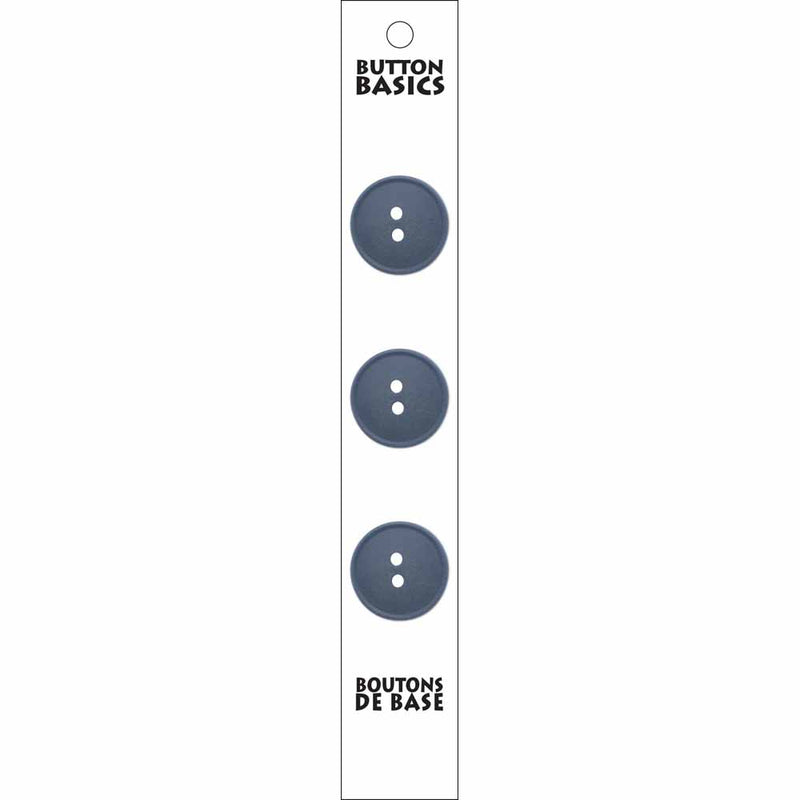 BUTTON BASICS boutons à 2 trous - 19mm (¾") 2 trous - 3 mcx