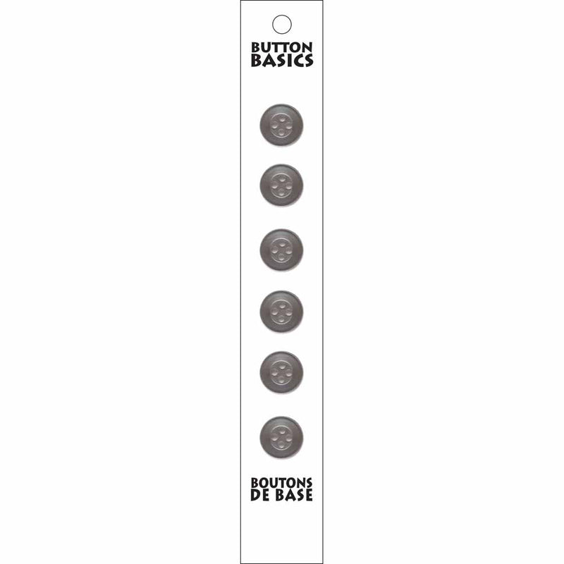 BUTTON BASICS 4-Hole Buttons - 12mm (½") - 6 pcs