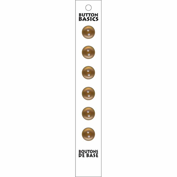 BUTTON BASICS boutons à 2 trous - 12mm (½") 2 trous - 6 mcx