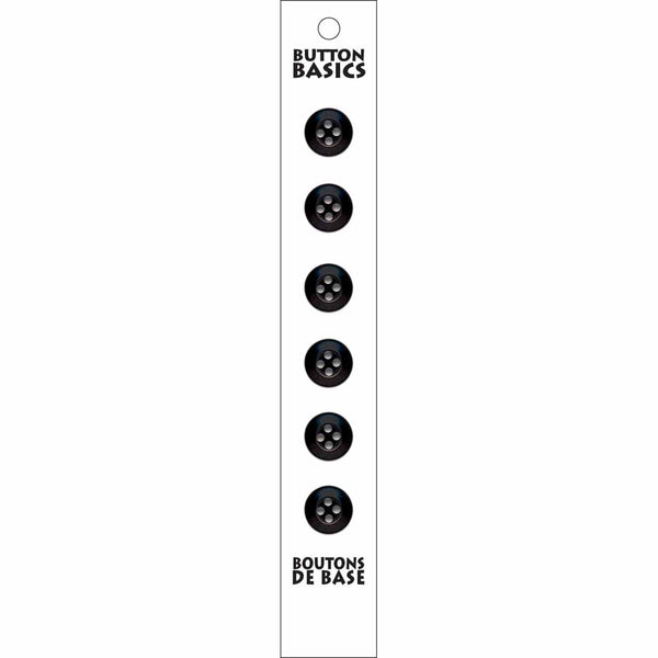 BUTTON BASICS 4-Hole Buttons - 12mm (½") - 6 pcs