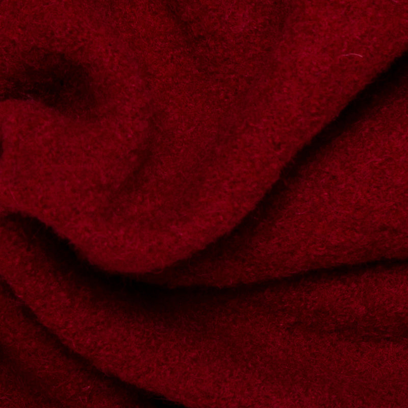 Boiled Wool - Dark Red