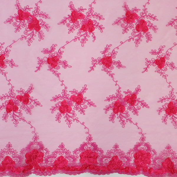 Rosette Mesh - Fuchsia