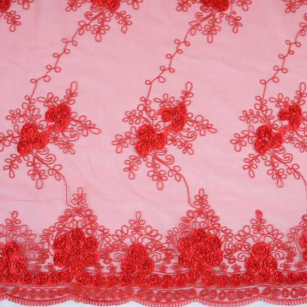 Rosette Mesh - Red