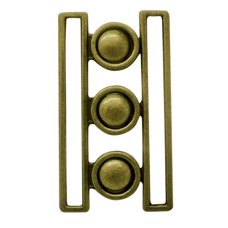 ELAN Cinch Belt Buckle - 76mm (3") - Antique Brass -1 pcs