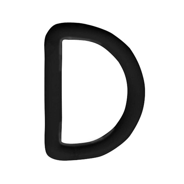 ELAN D-Ring - 25mm (1") - Black -2 pcs