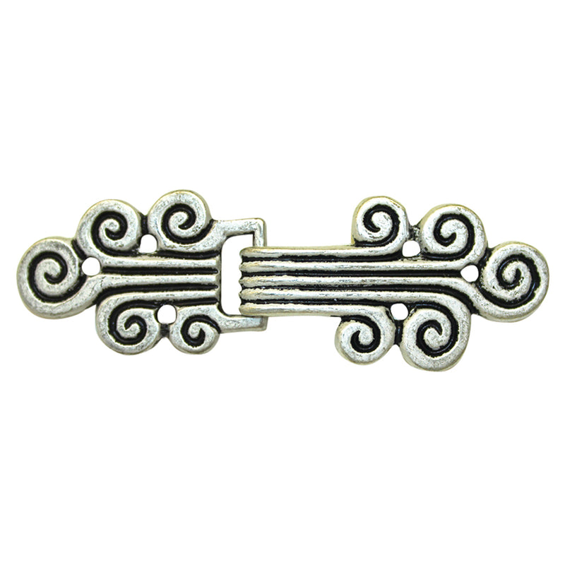 ELAN Metal Clasp - 50mm (2") - Antique Silver -1 pcs