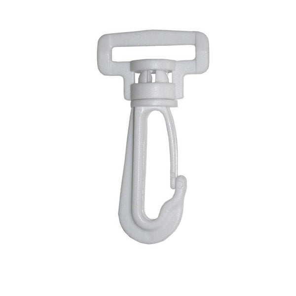 ELAN - Mousqueton pivotant - 25mm (1") - blanc