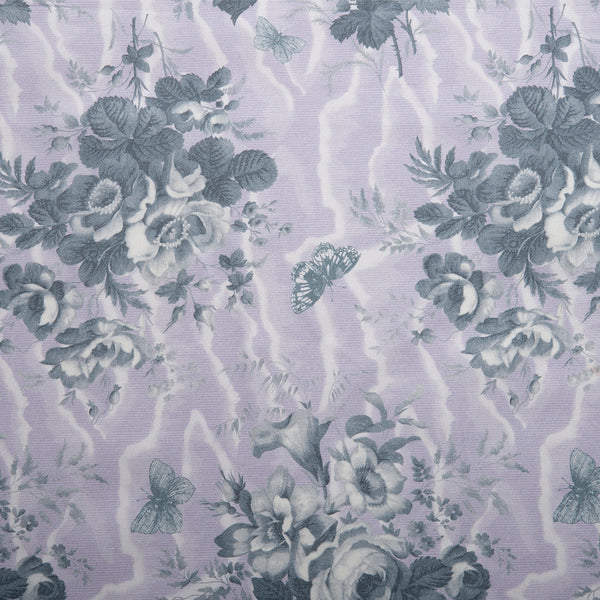 NICKNACKS DIGITAL Printed Cotton - Roses - Lilac