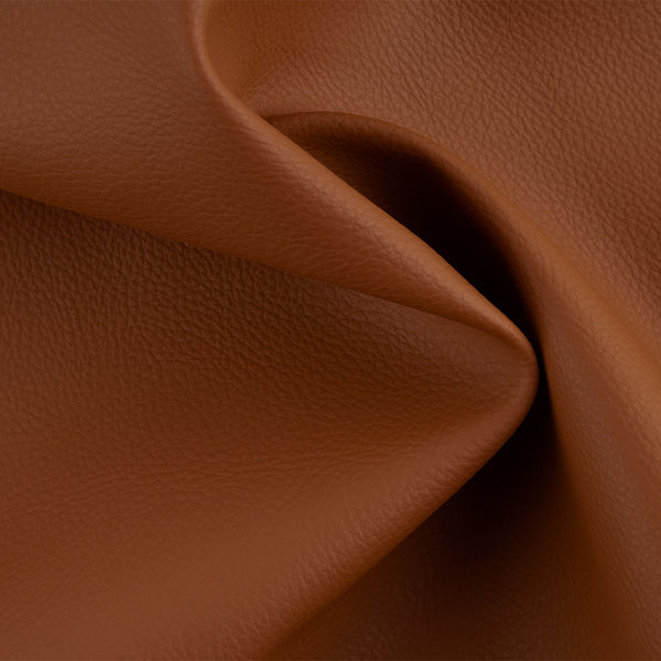 9 x 9 inch Home Decor Fabric - Utility - Premium Leather Look - Cognac