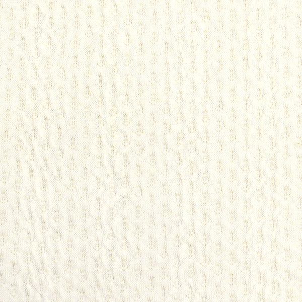 Tricot alvéolé absorbant BIOLOGIQUE - Blanc Cassé