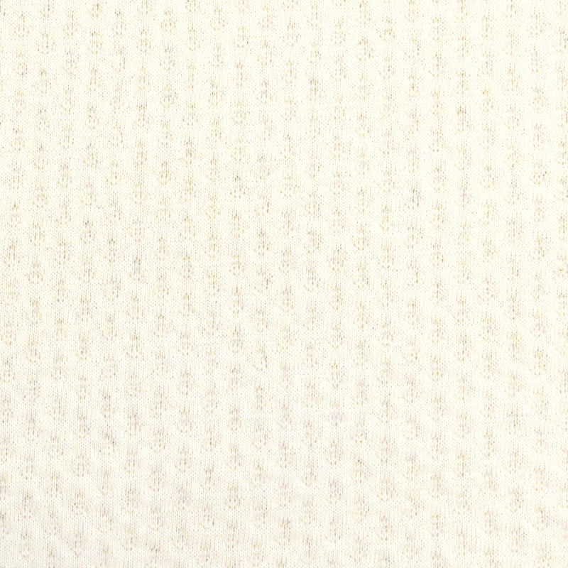 Tricot alvéolé absorbant BIOLOGIQUE - Blanc Cassé
