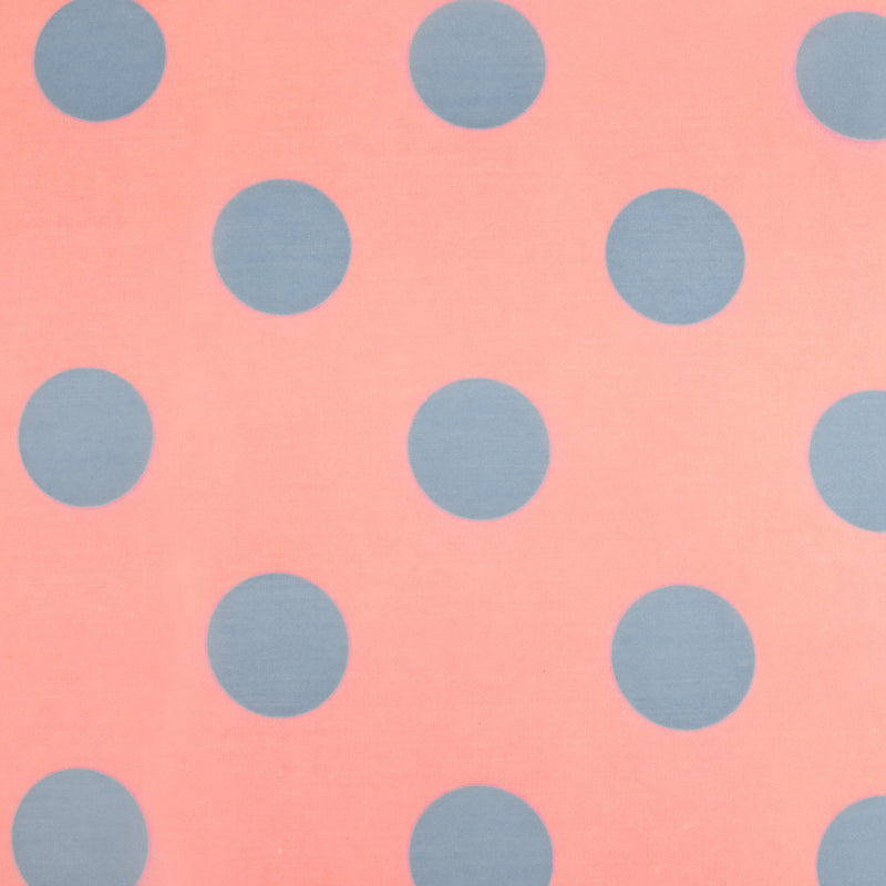 Printed organza - Dots - Pink / Blue