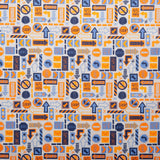 CAMELOT Quilting cotton - On the move collection - Traffic signs - Orange