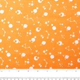 CAMELOT Quilting cotton - Boho Galaxy collection - Moon - Orange