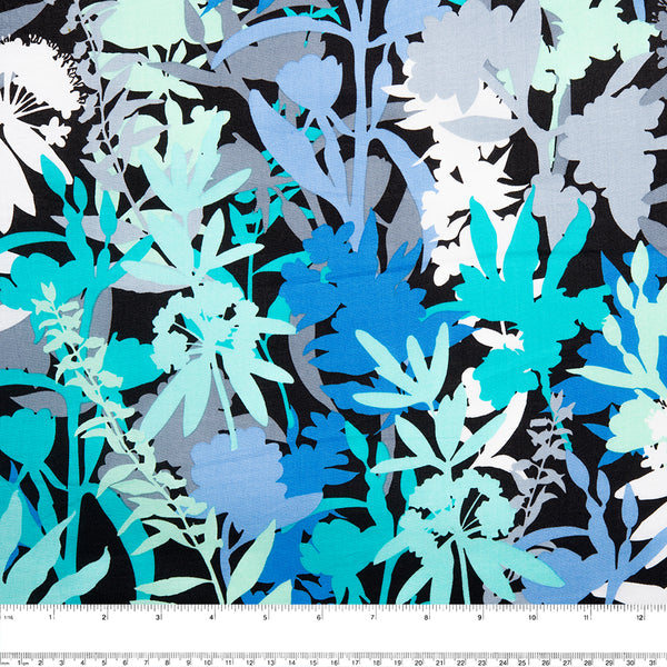 COLLECTOR'S Cotton prints - Wild flower - Blue (10 meters)