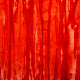 Batik teint à  la main - Rayures - Rouge / Orange (10 mètres)