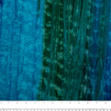 Hand dyed batiks - Stripes - Blue / Green (10 meters)