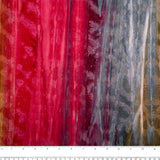 Hand dyed batiks - Stripes - Pink / Grey / Brown (10 meters)