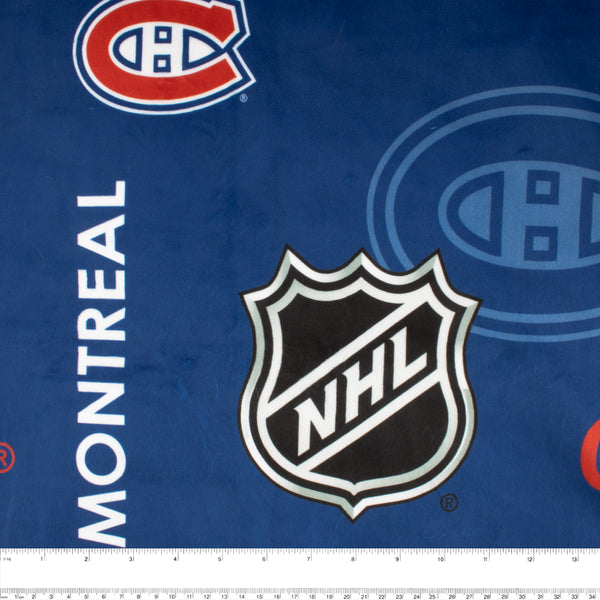 NHL Minky - Montreal canadian - Blue