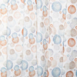 EUROPEAN Digital printed double gauze - Bubbles - Blue / Brown