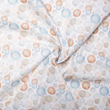 EUROPEAN Digital printed poplin - Bubbles - Blue