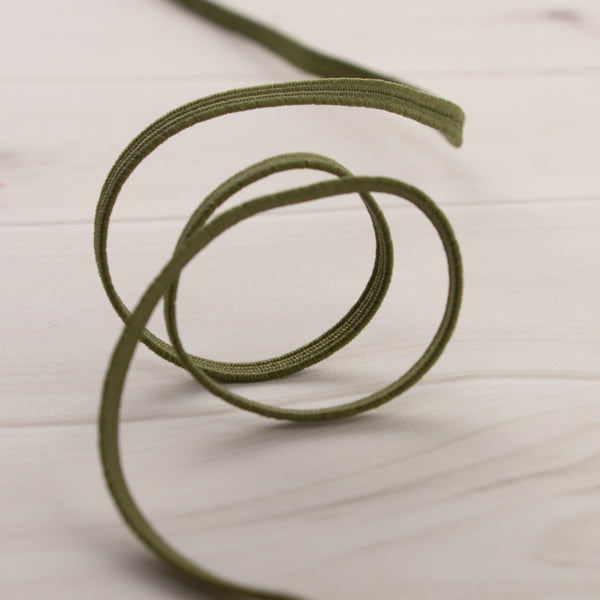 3mm braided elastic - DARK GREEN